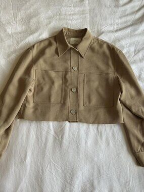 Aritzia Women's Tan and Cream Jacket